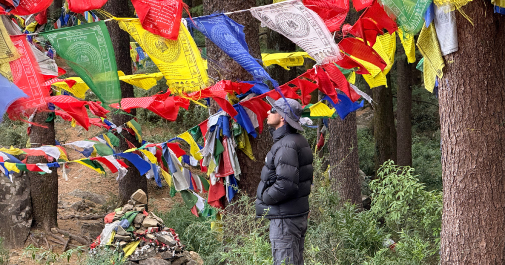 Flag point in Dharamkot, Dharamshala, India